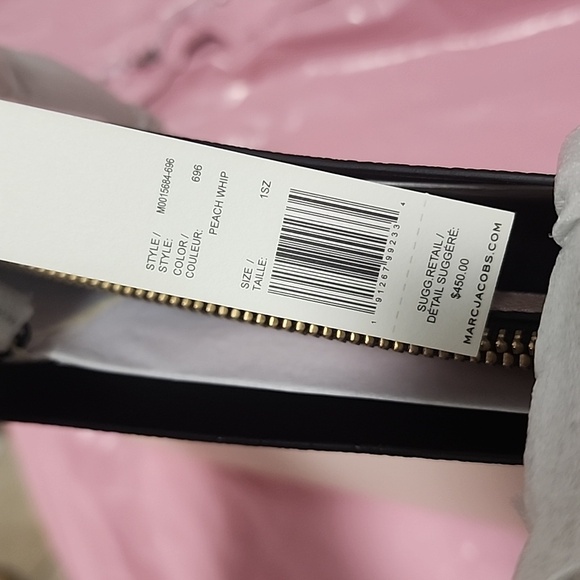 Marc Jacobs The Grind Tote Large Size "Peach Whip" PINK NWT - Picture 6 of 8